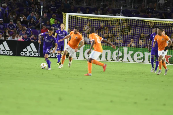 Orlando City Hospeda Houston Dynamo Exploria Stadium Orlando Florida Setembro — Fotografia de Stock