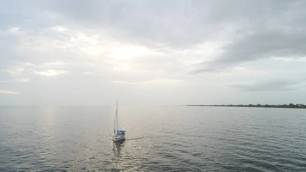 Vista Aérea Hermosa Ciudad Clearwater Florida Agosto 2017 — Foto de Stock