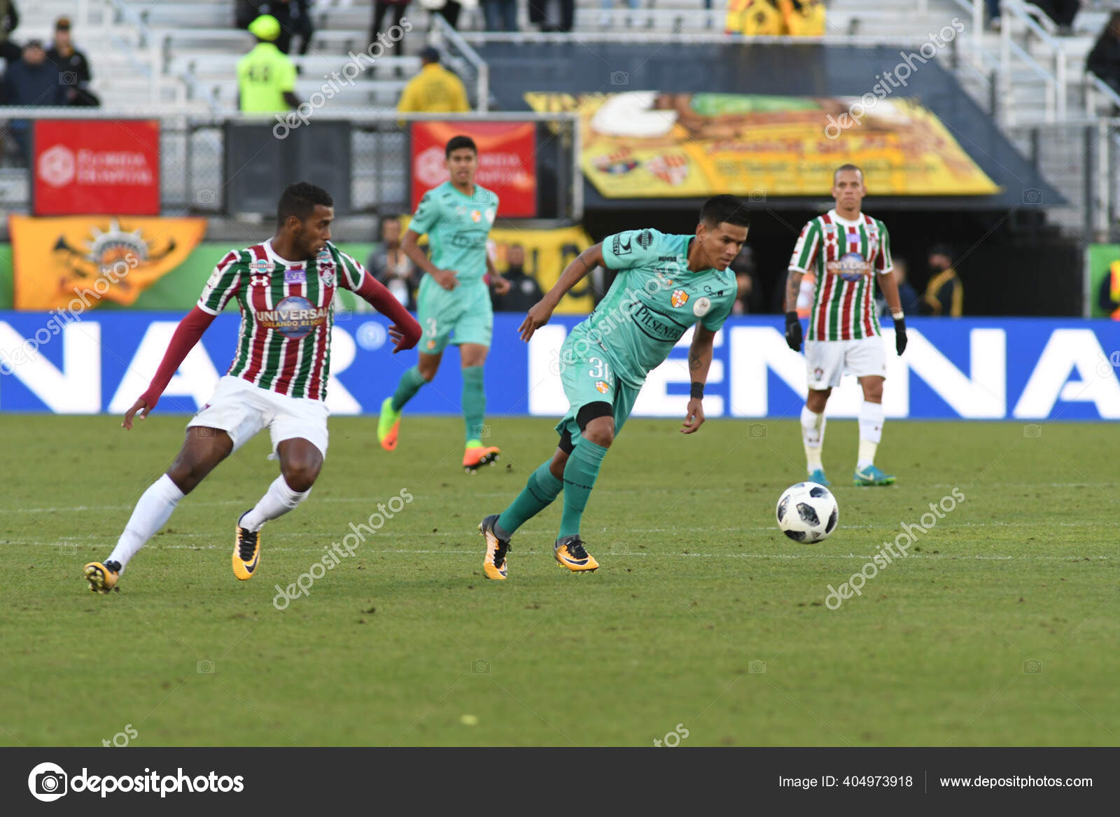 Fluminense Barcelona Florida Cup Spectrum Stadium January 2018 Orlando Florida Stock Editorial Photo C Headlinephotos 404973918