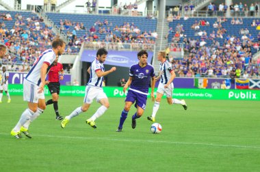 Orlando City SC, 15 Temmuz 2015 tarihinde Orlando Florida 'daki Kamp Dünyası Stadyumu' nda West Bromwich Albion 'a ev sahipliği yaptı..
