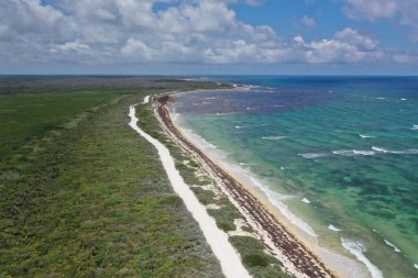 Meksika 'nın çok güzel Cozumel şehrinde güzel bir deniz feneri.. 