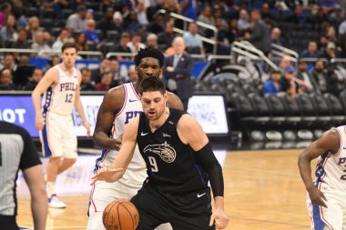 Orlando Magic, Philadelphia 76ers 'ı 25 Mart 2019' da Orlando Florida 'daki Amway Arena' da ağırlıyor..