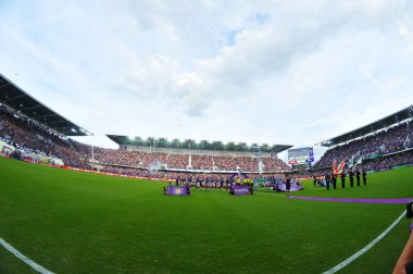 Orlando City, 5 Mart 2017 'de Orlando City Stadyumu' nda NYC FC 'ye ev sahipliği yaptı..  