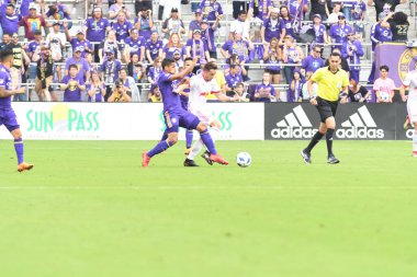 Orlando City, 31 Mart 2018 'de Orlando Florida' daki Exploria Stadyumu 'nda New York Red Bulls' a ev sahipliği yaptı..  