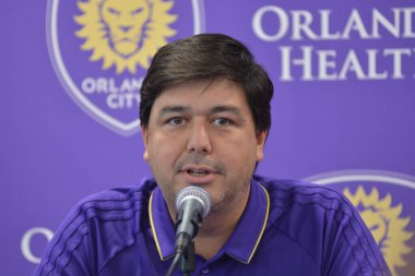 Orlando City SC, Dom Dwyer 'ı tanıtmak için bir basın toplantısı düzenledi..  