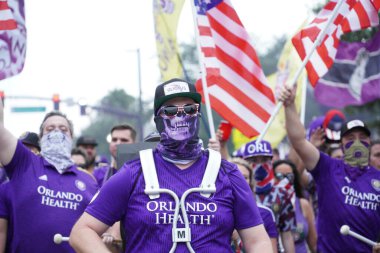 Orlando City, 3 Temmuz 2019 Çarşamba günü Orlando Florida 'daki Exploria Stadyumu' nda Philadelphia Union 'a ev sahipliği yaptı..