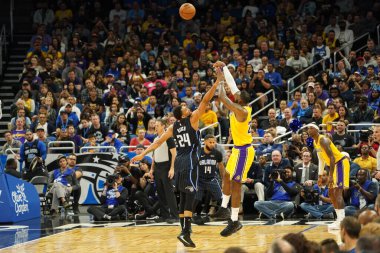 Orlando Magic 11 Aralık 2019 Çarşamba günü Orlando Forida 'daki Amway Center' da Los Angeles Lakers 'a ev sahipliği yaptı..  