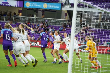 Foto Prides, 11 Mayıs 2019 Cumartesi günü Orlando City Stadyumu 'nda Portland Thorns FC' ye ev sahipliği yapıyor..