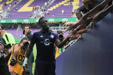 Orlando City 15 Nisan 2017 'de Florida, Orlando' daki Citrus Bowl 'da Los Angeles Galaksisine ev sahipliği yaptı..  