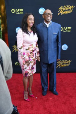 24 Mart 2018 Cumartesi günü Las Vegas 'taki Orleans Resort' ta düzenlenen 33. Yıldız Ödülleri Kırmızı Halı sırasında ünlüler.