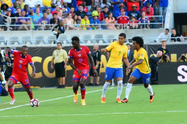 Brezilya, 8 Haziran 2016 tarihinde Orlando Florida 'daki Copa America Centenario' da Haiti ile karşılaştı.. 