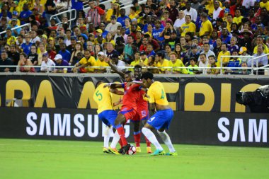Brezilya, 8 Haziran 2016 tarihinde Orlando Florida 'daki Copa America Centenario' da Haiti ile karşılaştı..