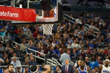 Orlando Magic, Philadelphia 76ers 'ı 13 Kasım 2019 Çarşamba günü Amway Center' da ağırlamaktadır. Fotoğraf: Marty Jean-Louis