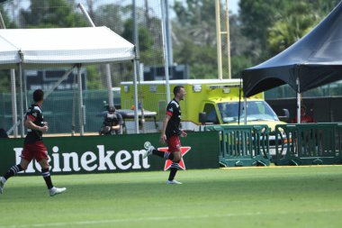 Toronto FC, 13 Temmuz 2020 tarihinde Orlando Florida 'daki ESPN Wild World of Sports' ta düzenlenen MLS Back Tournament sırasında D.C. United ile karşılaştı. Fotoğraf: Marty Jean-Louis