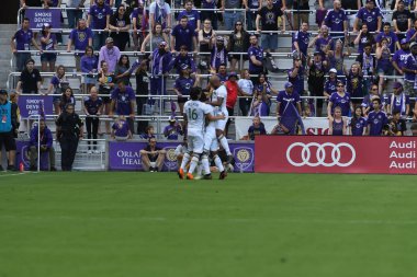 Orlando City 8 Nisan 2018 'de Orlando Florida' daki Exploria Stadyumu 'nda Portland Timbers' a ev sahipliği yaptı..