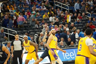 Orlando Magic 11 Aralık 2019 Çarşamba günü Orlando Forida 'daki Amway Center' da Los Angeles Lakers 'a ev sahipliği yaptı..  
