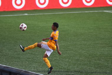 Atlanta United sunucusu Tigres & MLS Homegrown takımları 31 Temmuz 2018 'de Atlanta, Georgia' da düzenlenen MLS All Star haftasında.