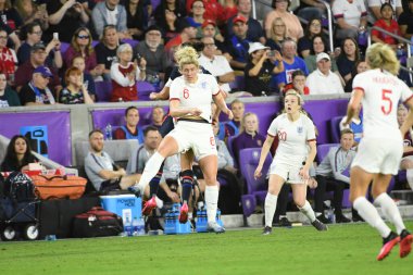 5 Mart 2020 'de Orlando Florida' daki Exploria Stadyumu 'nda düzenlenen 2020 SheBelieves Kupası' nda ABD - İngiltere Karşılaşması 