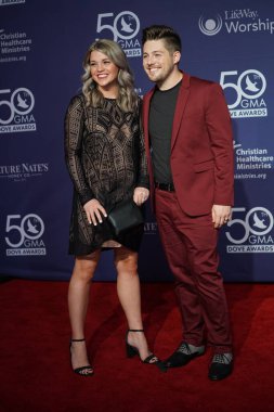 15 Ekim 2019 'da Nashville, Tennessee' deki Linbscome Üniversitesi 'nde verilen 50. GMA Dove Ödülleri sırasında kırmızı halı. 