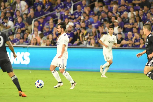 Orlando City Otthont San Jose Földrengések Exploria Stadium Április 2018 — Stock Fotó