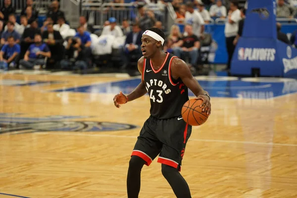 Orlando Magic Hosts Toronto Rapters Během Prvního Kola Play Nba — Stock fotografie