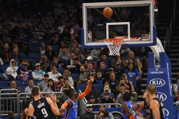 Orlando Magic Φιλοξενεί Oklahomacity Thunder Στο Amway Center Στο Orlando — Φωτογραφία Αρχείου