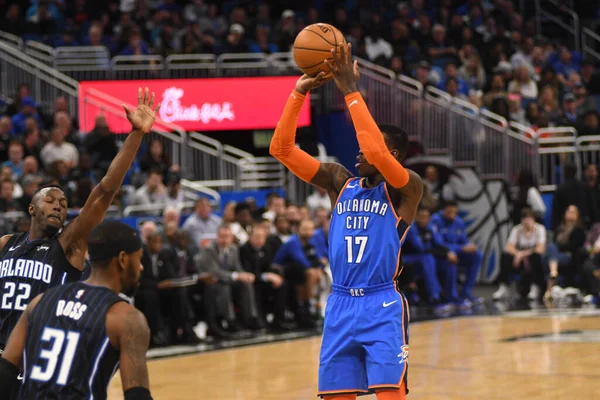 Orlando Magic Hostí Oklahomacity Thunder Amway Center Orlandu Floridě Ledna — Stock fotografie