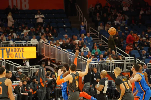 Orlando Magic Host Oklahoma Thunder Amway Center Orlando Florida Wednesday — Stock Photo, Image