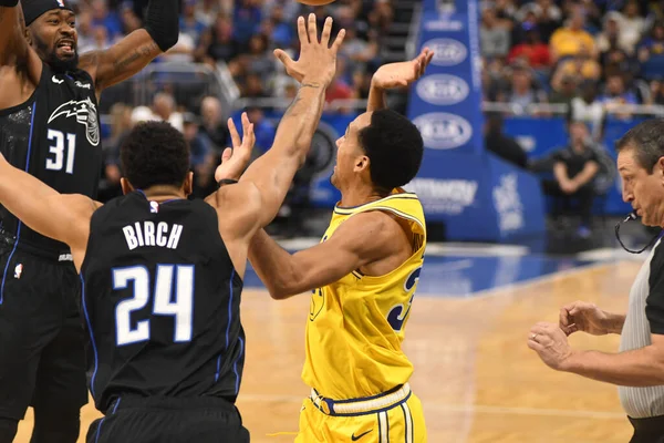 Orlando Magic Φιλοξενεί Τους Golden State Warriors Στο Amway Center — Φωτογραφία Αρχείου