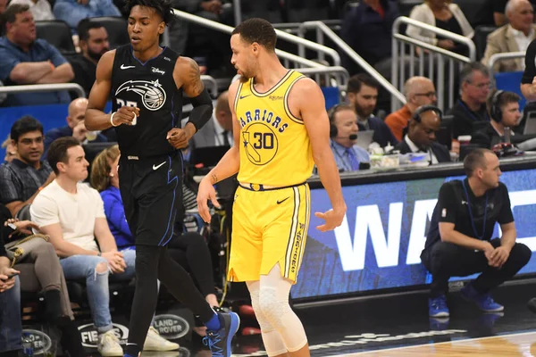 Orlando Magic Φιλοξενεί Τους Golden State Warriors Στο Amway Center — Φωτογραφία Αρχείου