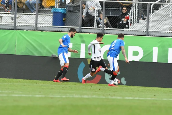 Rangers Corinthians Durante Copa Flórida Spectrum Stadium Janeiro 2018 Orlando — Fotografia de Stock