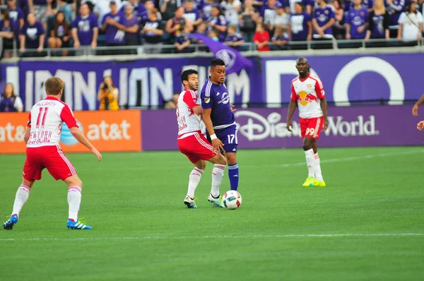 Orlando City Hospeda New York Red Bulls Camping World Stadium — Fotografia de Stock