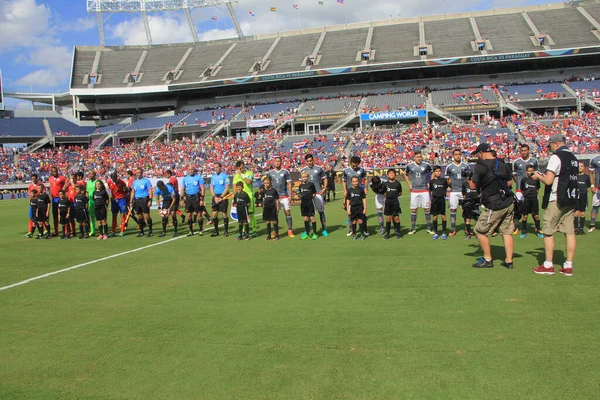 Costa Rica Affronta Paraguay Durante Centenario Della Copa America Camping — Foto Stock