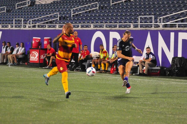 Orlando City SC, 29 Haziran 2016 'da Orlando Florida' daki Kamp Dünyası Stadyumu 'nda Fort Lauderdale Strikers' a ev sahipliği yaptı..