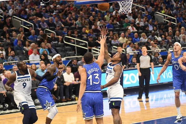 Orlando Magic Värd För Minnesota Timberwolves Amway Arena Den Februari — Stockfoto