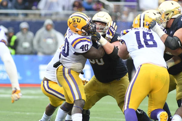 Notre Dame Enfrenta Lsu Durante Citrus Bowl Camping World Stadium — Fotografia de Stock