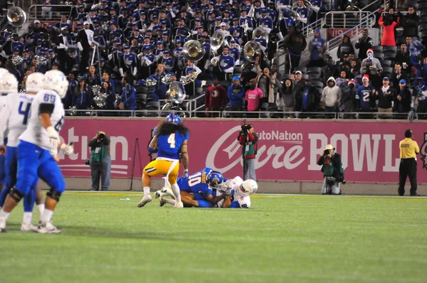 Georgia State Čelí San Jose State Během Cure Bowl Stadionu — Stock fotografie