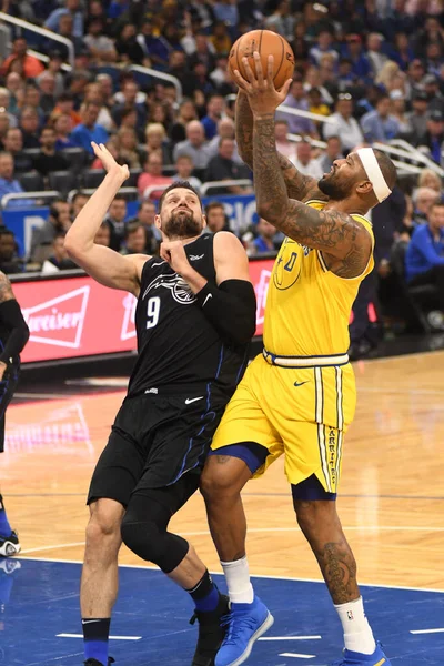 Orlando Magic, 28 Şubat 2019 Perşembe günü Orlando Florida 'daki Amway Center' da Golden State Warriors 'a ev sahipliği yaptı.. 