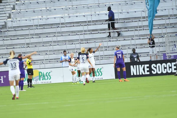 Orlando Pride Värd För North Carolina Courage Exploria Stadium Den — Stockfoto