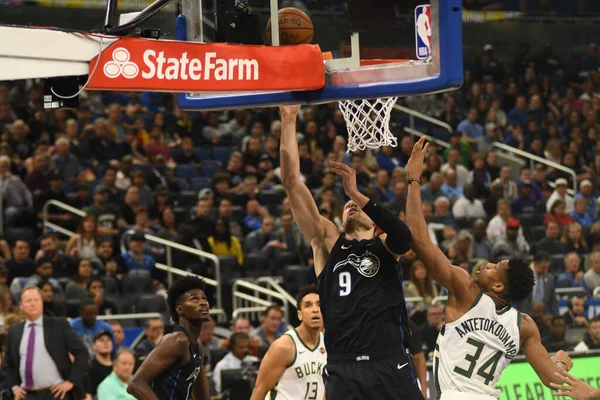 Orlando Magic Acoge Los Milwaukee Bucks Amway Arena Orlando Florida —  Fotos de Stock