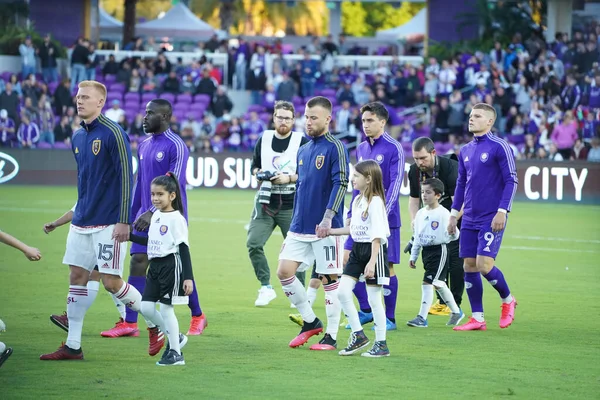 Orlando City Şubat 2020 Tarihinde Exploria Stadyumu Nda Real Salt — Stok fotoğraf