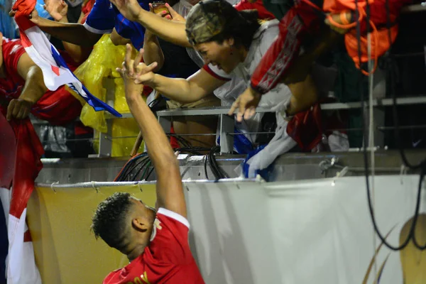 Bolivia Enfrenta Panamá Durante Copa American Centenario Orlando Florida Camping —  Fotos de Stock