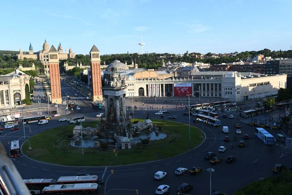 Utsikt Över Barcelona Stad Stadsbild — Stockfoto