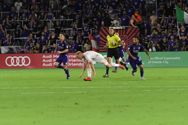 Orlando City Värd Atlanta United Exploria Stadium Den Augusti 2018 — Stockfoto