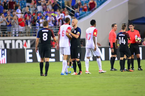 États Unis Équipe Soccer Accueille Trinidad Tobago Everbank Field Jacksonville — Photo