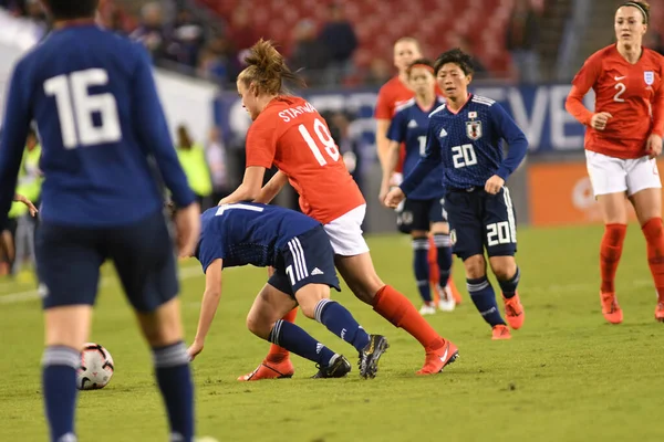 Japonya, İngiltere 'ye karşı Raymond James Stadyumu' nda 5 Mart 2019 'da Tampa Florida' da.  