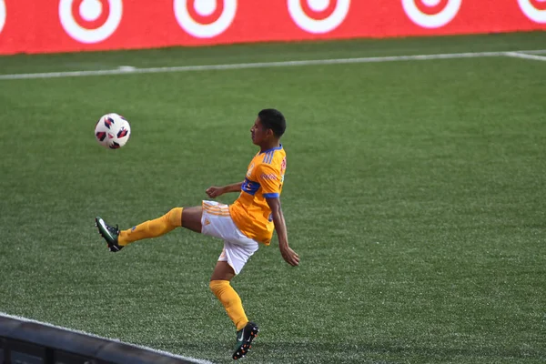 Atlanta United sunucusu Tigres & MLS Homegrown takımları 31 Temmuz 2018 'de Atlanta, Georgia' da düzenlenen MLS All Star haftasında.