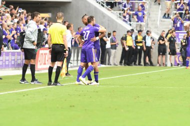 Orlando City, 31 Mart 2018 'de Orlando Florida' daki Exploria Stadyumu 'nda New York Red Bulls' a ev sahipliği yaptı..  