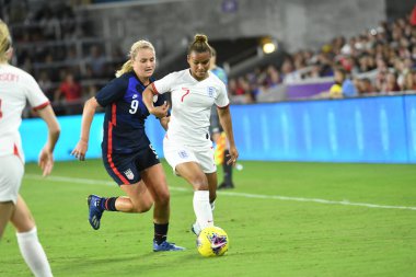 5 Mart 2020 'de Orlando Florida' daki Exploria Stadyumu 'nda düzenlenen 2020 SheBelieves Kupası' nda ABD - İngiltere Karşılaşması 