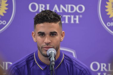 Orlando City SC, Dom Dwyer 'ı tanıtmak için bir basın toplantısı düzenledi..  